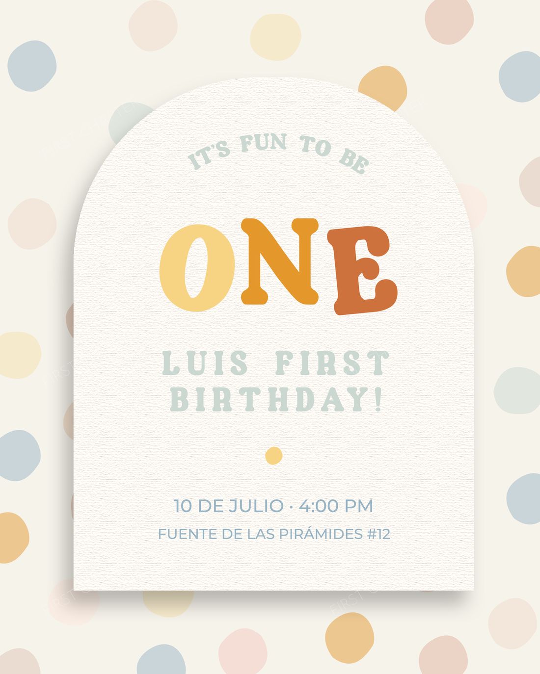 Luis first birthday
